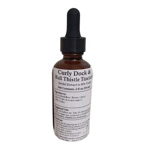 Curly Dock & Bull Thistle Tincture | Small-Batch Herbal Extract | 2 fl oz